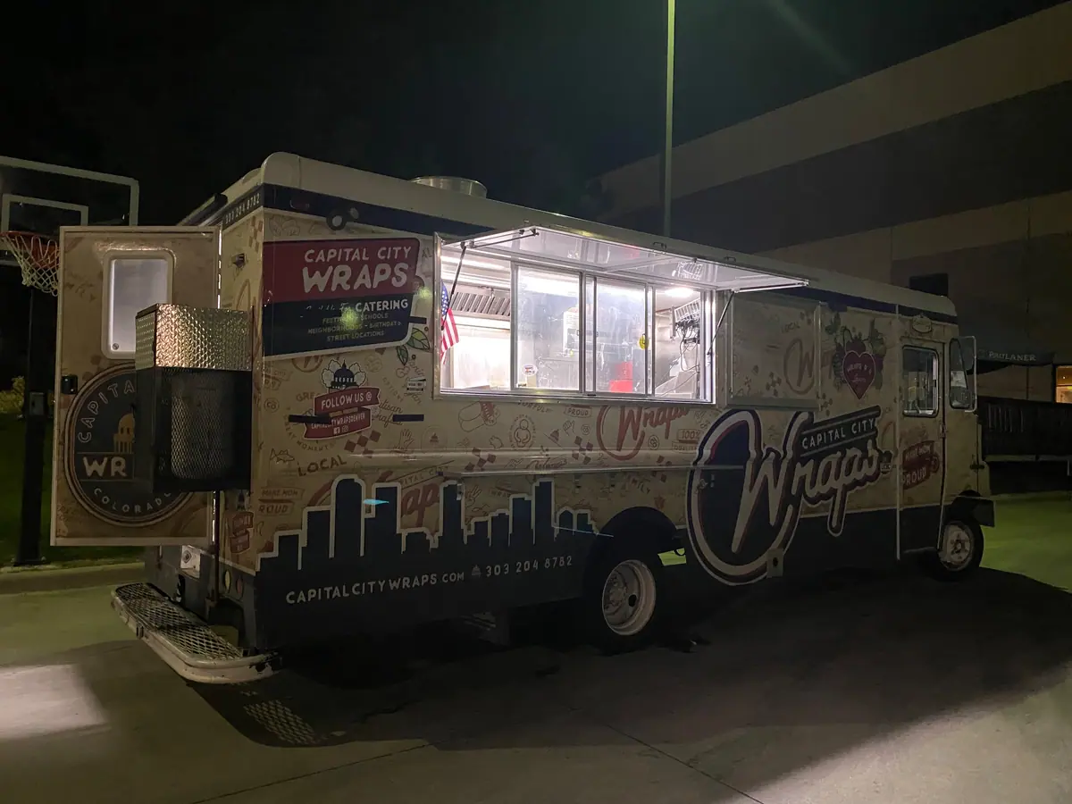Capital City Wraps food truck at an event