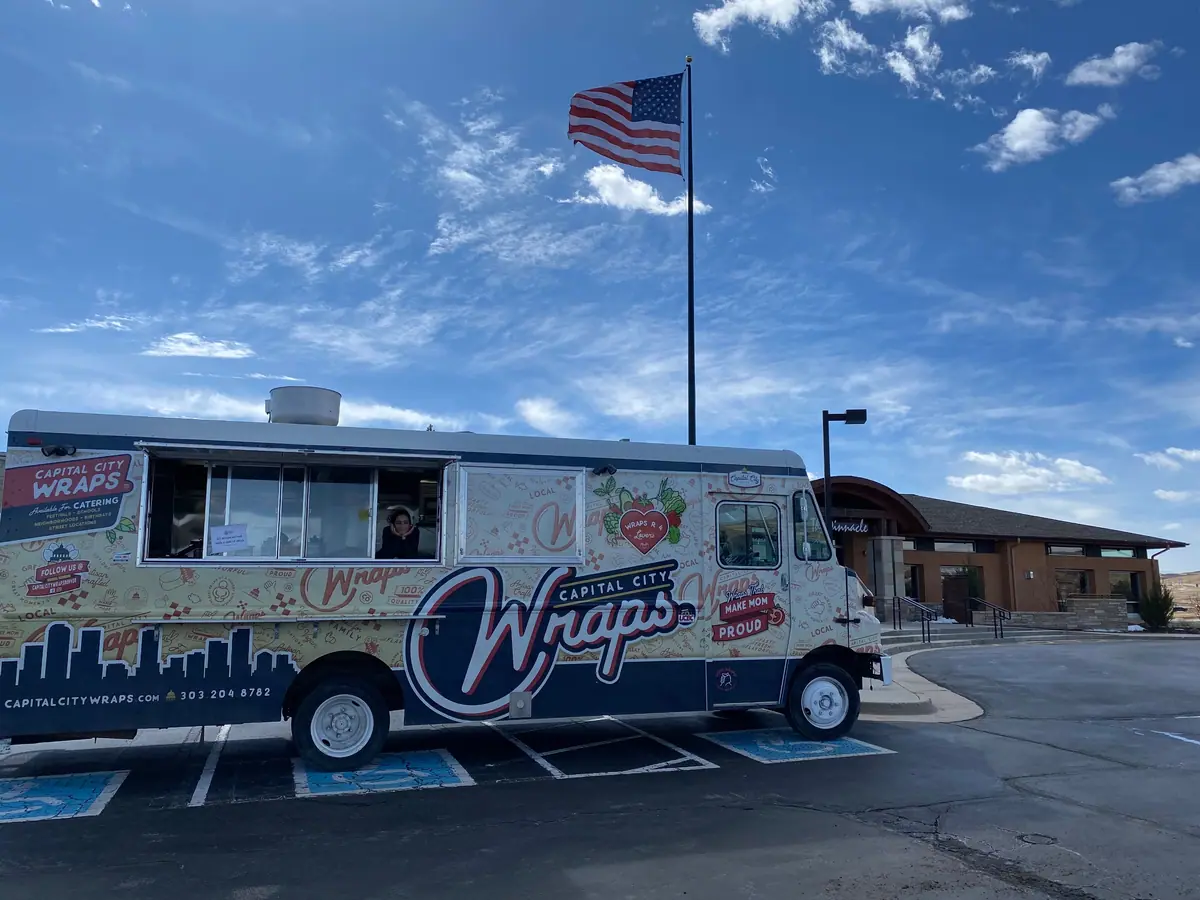 Capital City Wraps food truck at an event