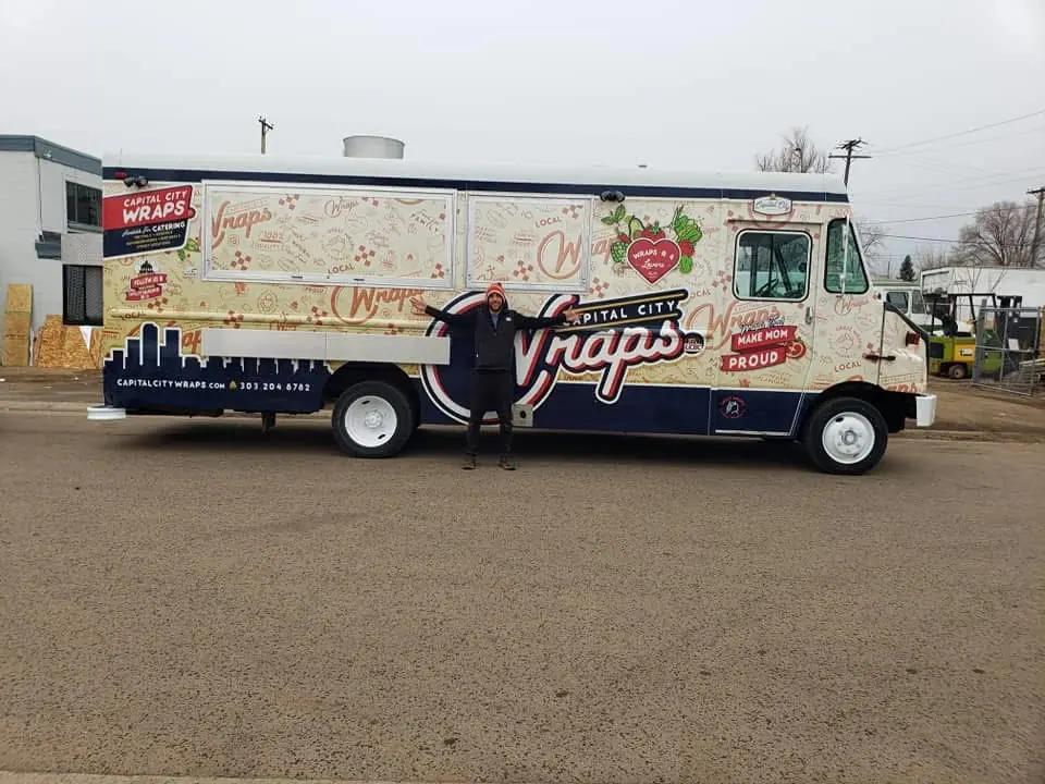 Capital City Wraps food truck at an event