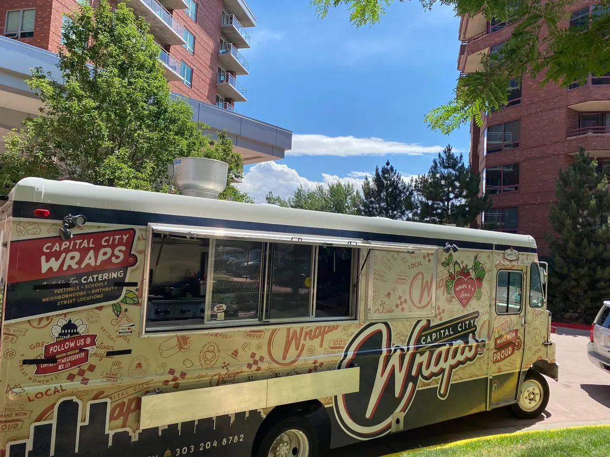 Capital City Wraps food truck at an event