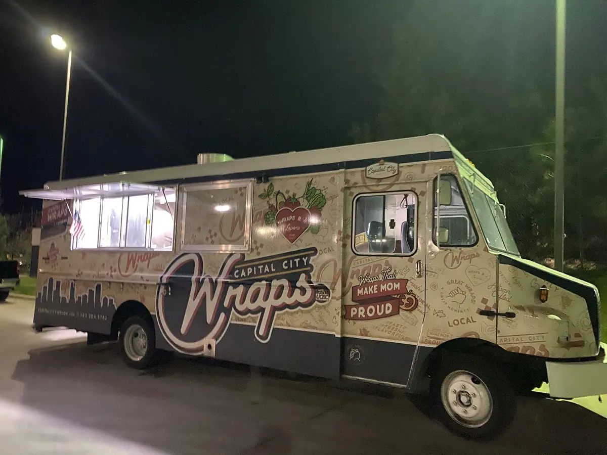 Capital City Wraps food truck at an event