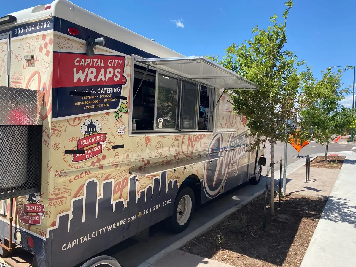Capital City Wraps food truck at an event