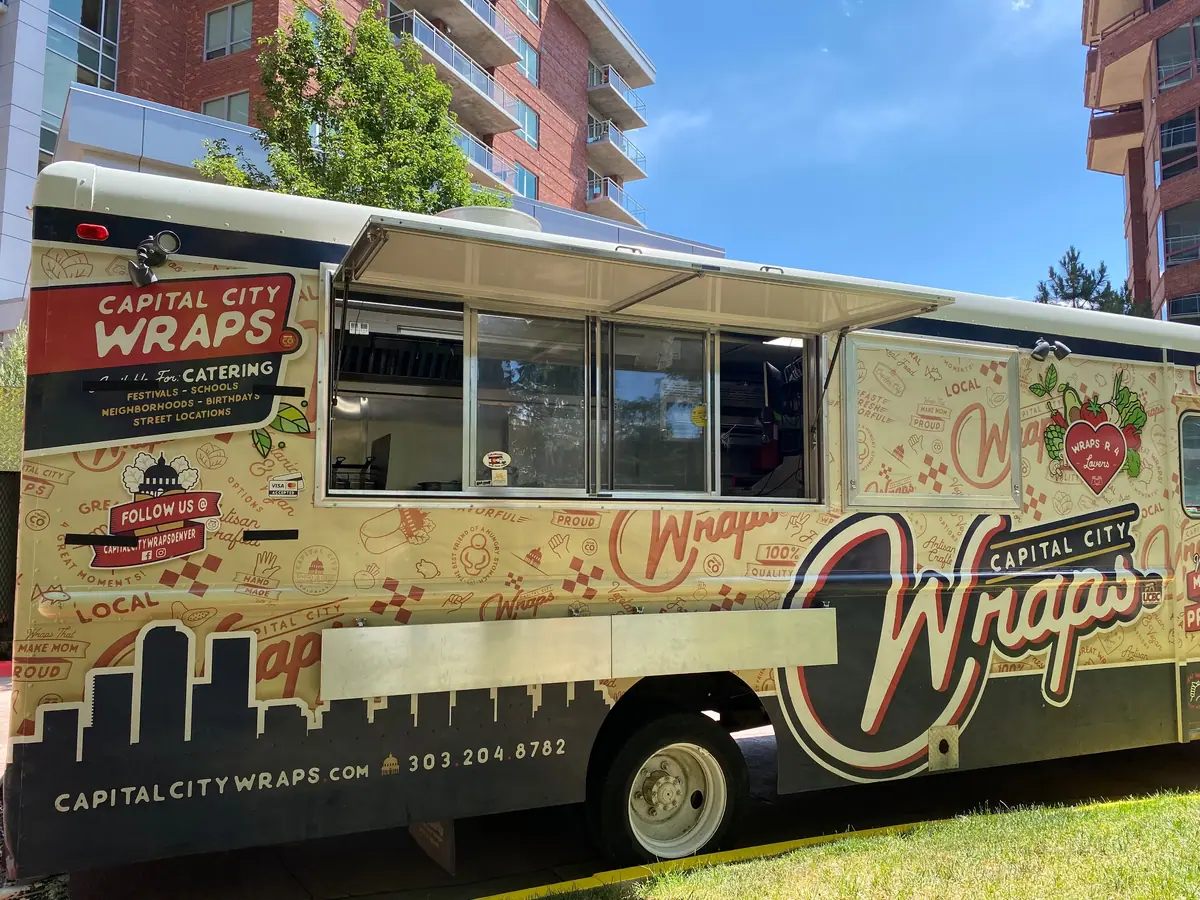 Capital City Wraps food truck at an event