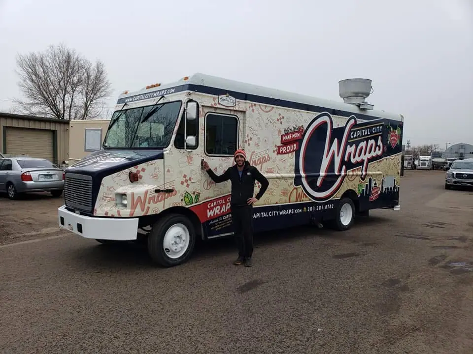 Capital City Wraps food truck at an event
