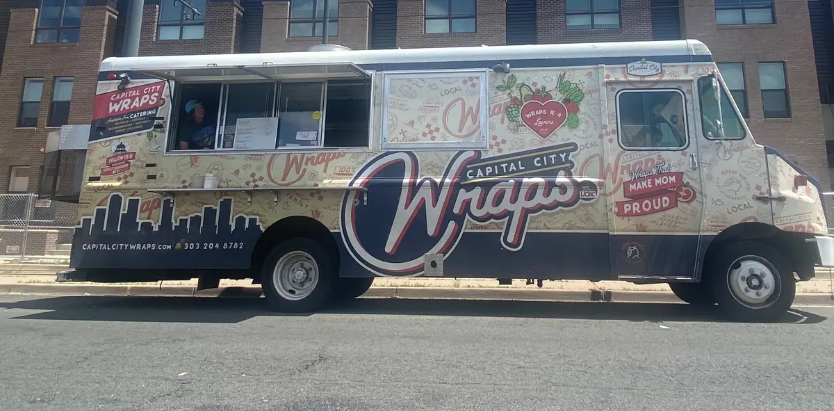 Capital City Wraps food truck at an event