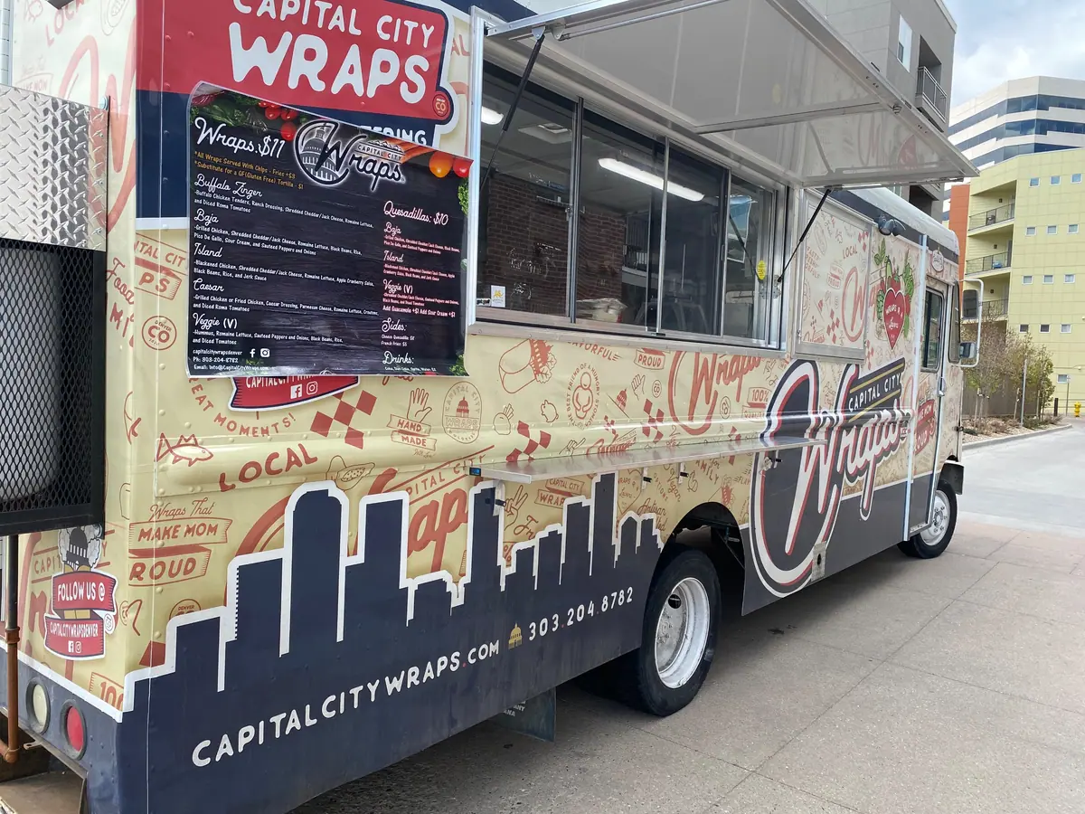 Capital City Wraps food truck at an event