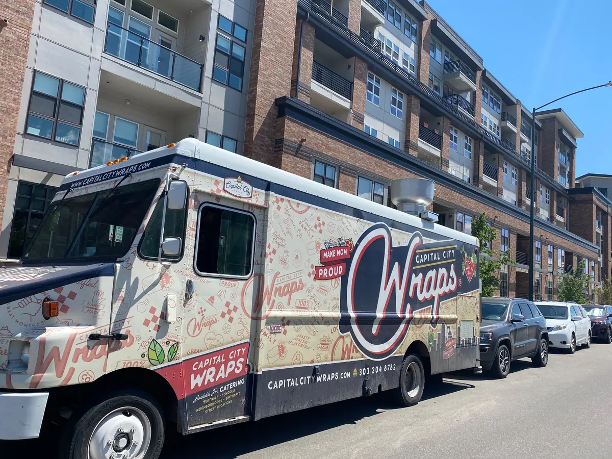 Capital City Wraps food truck at an event