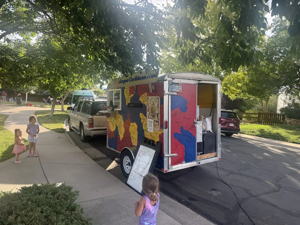 Tacos catering from a local food truck