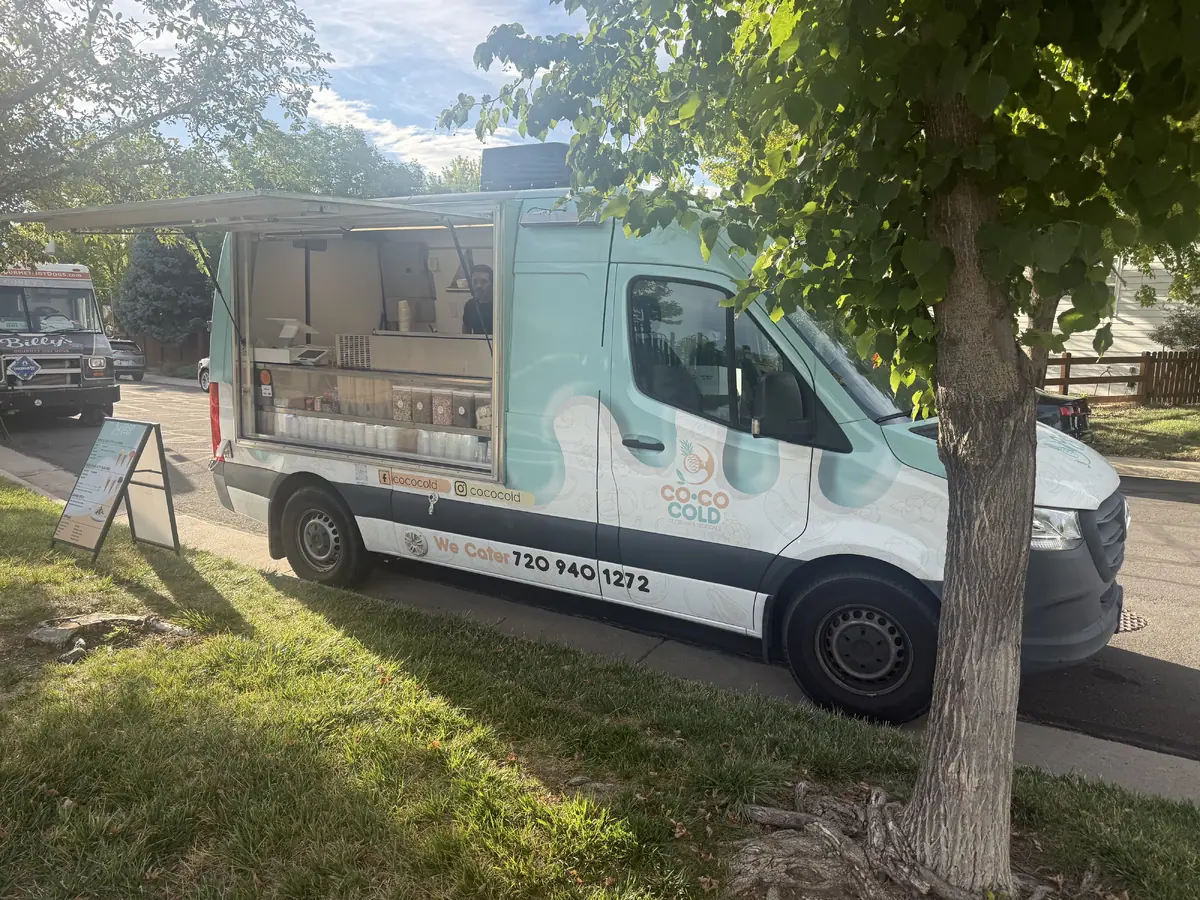 Dessert catering from a local food truck