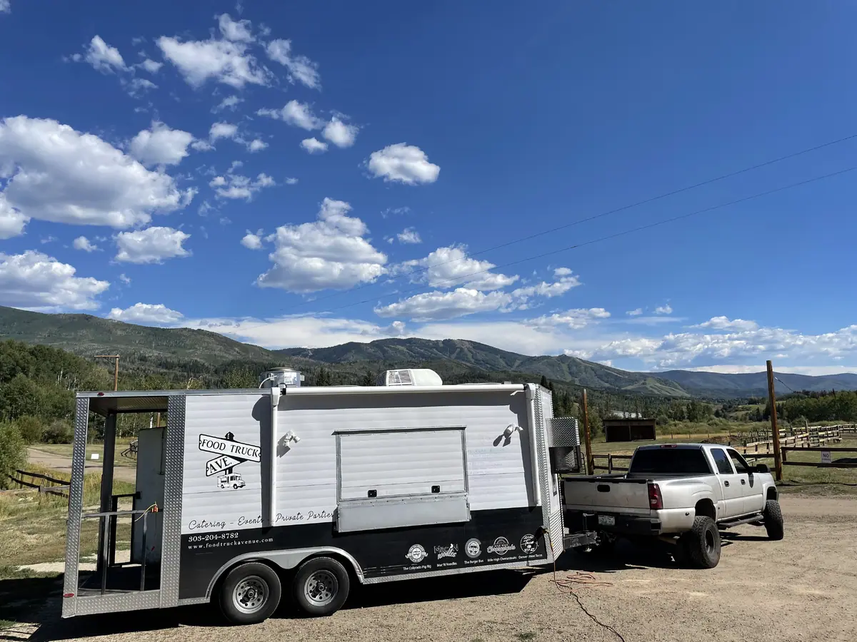 Food truck at an event