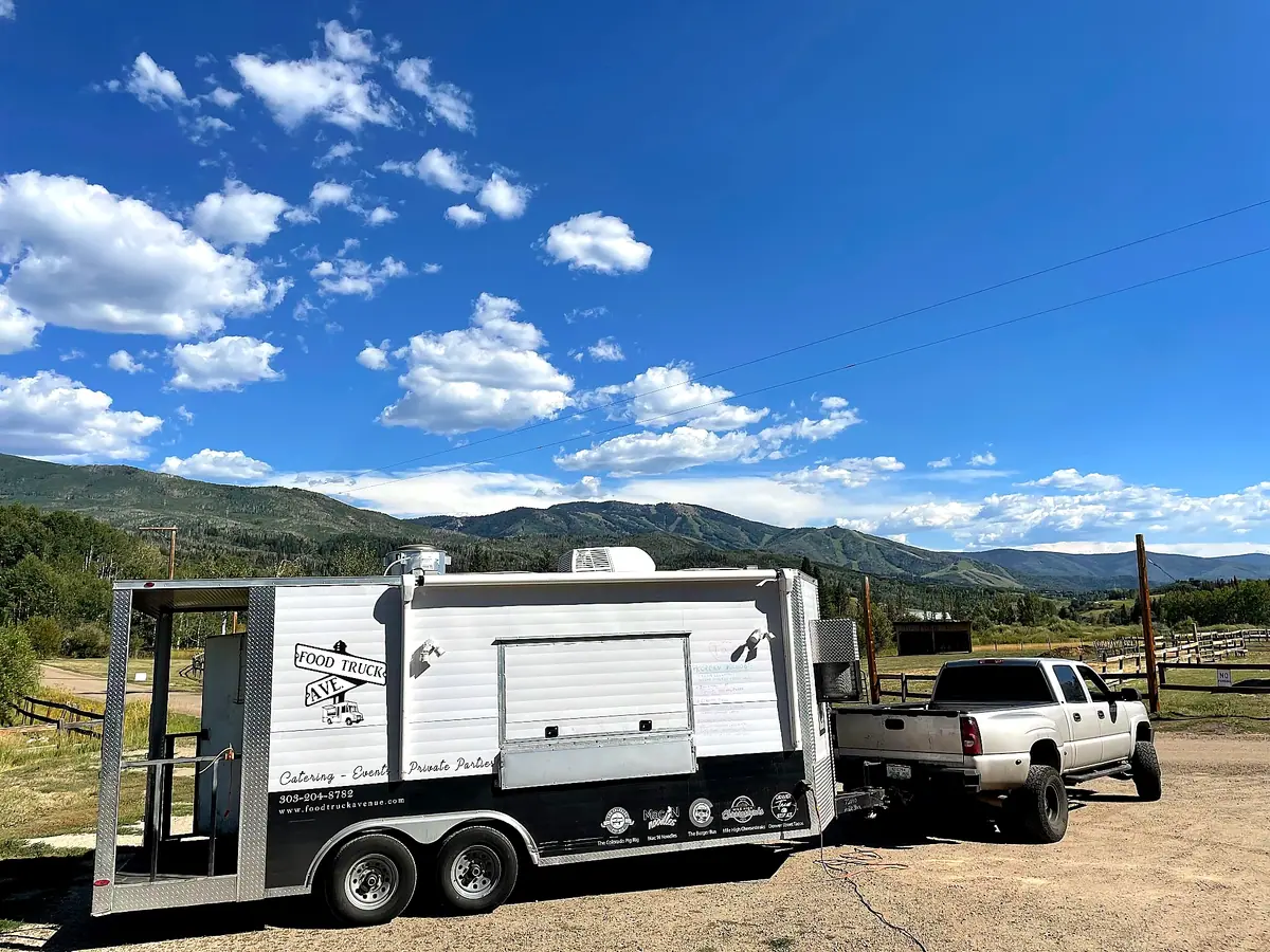 Food truck at an event