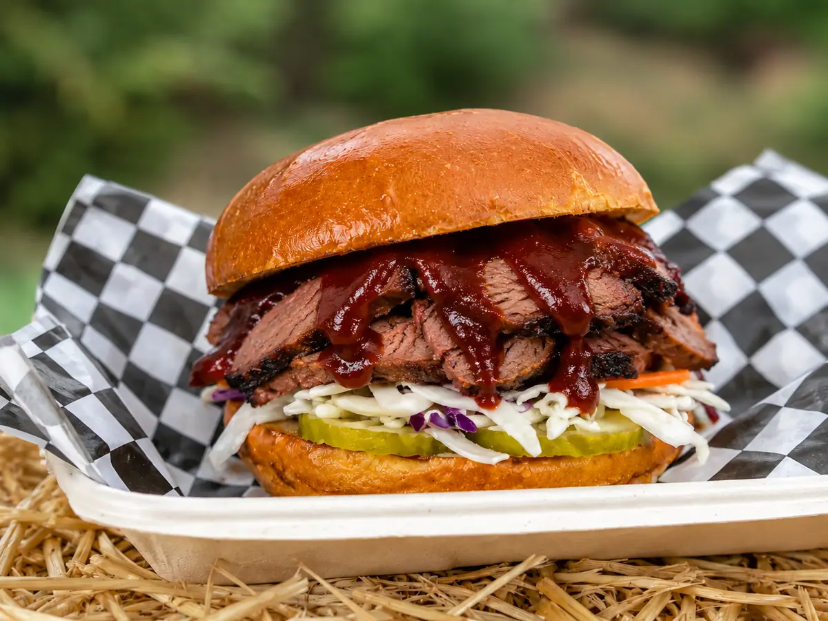 BBQ catering from a local food truck