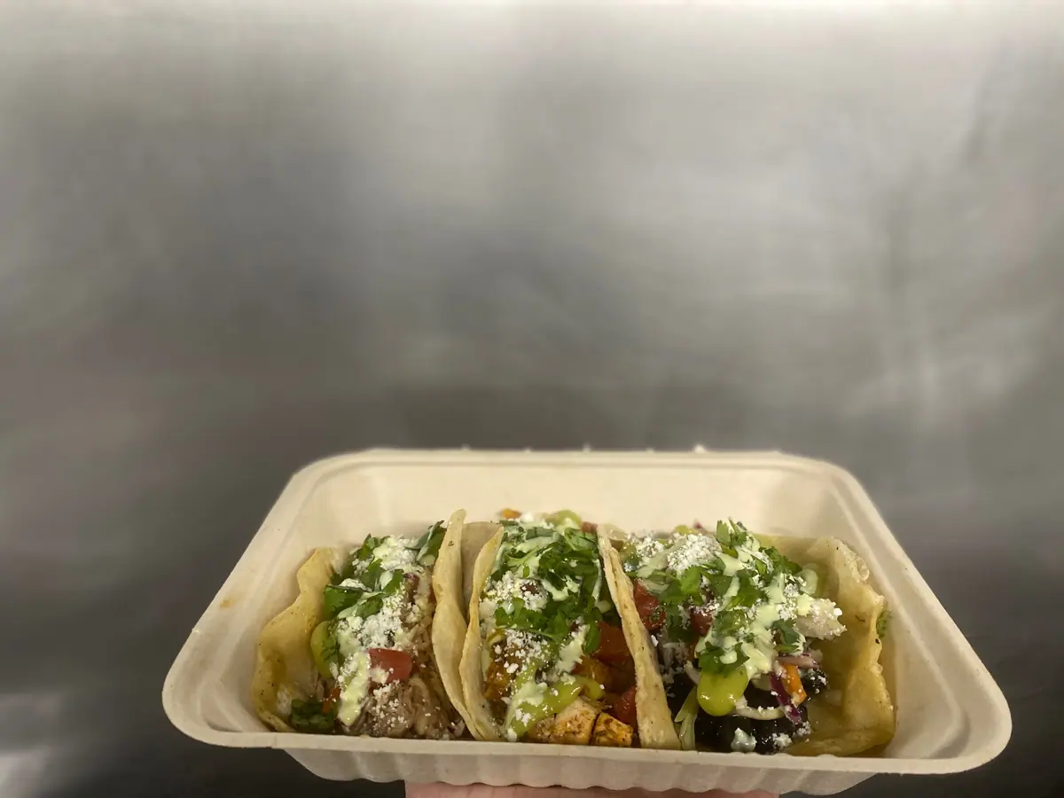 Tacos catering from a local food truck