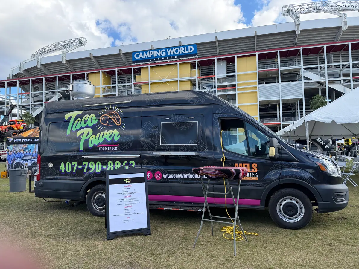 Tacos catering from a local food truck