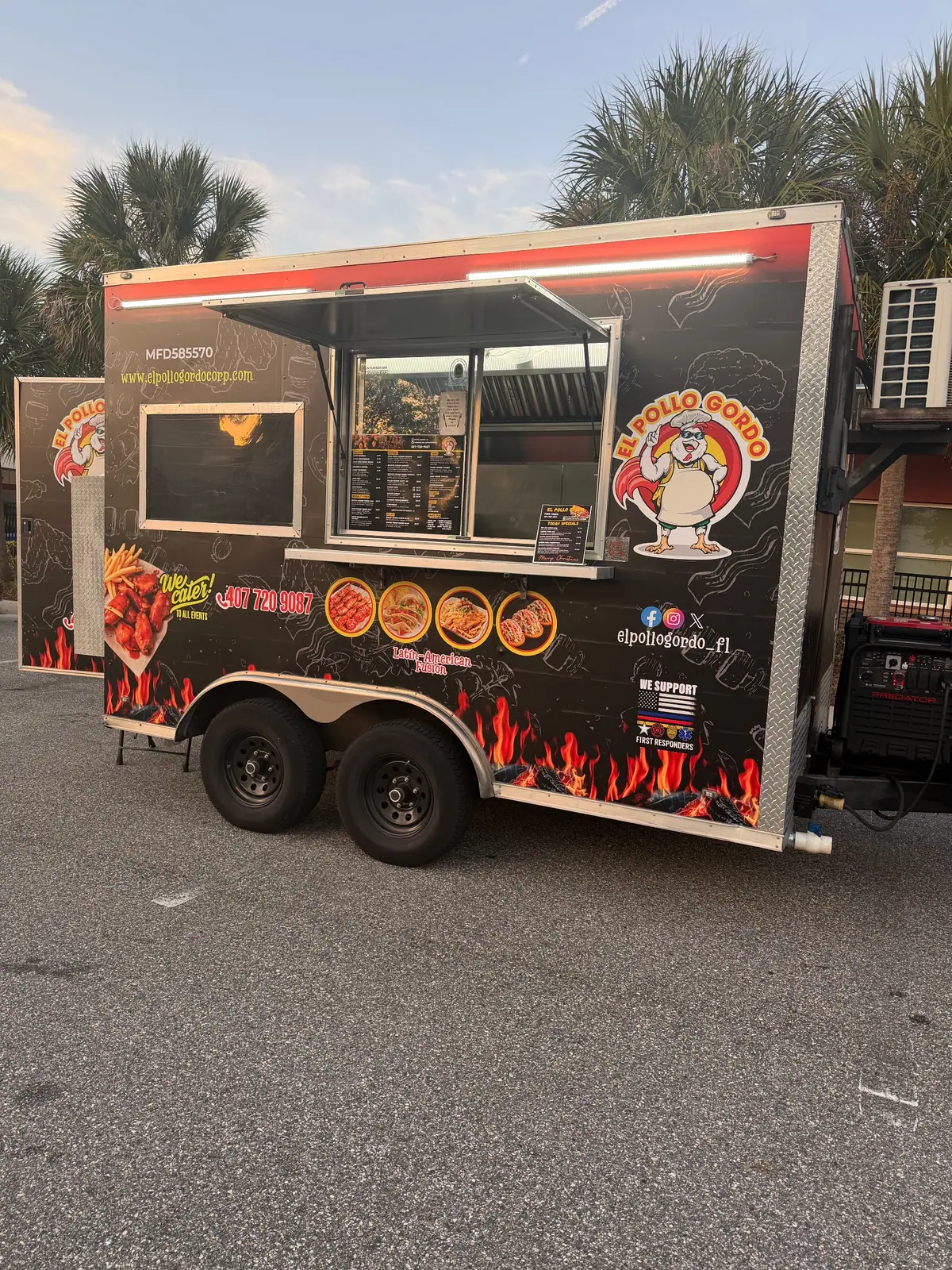 Tacos catering from a local food truck
