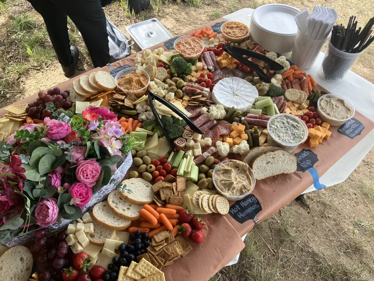 Charcuterie catering from a local food truck
