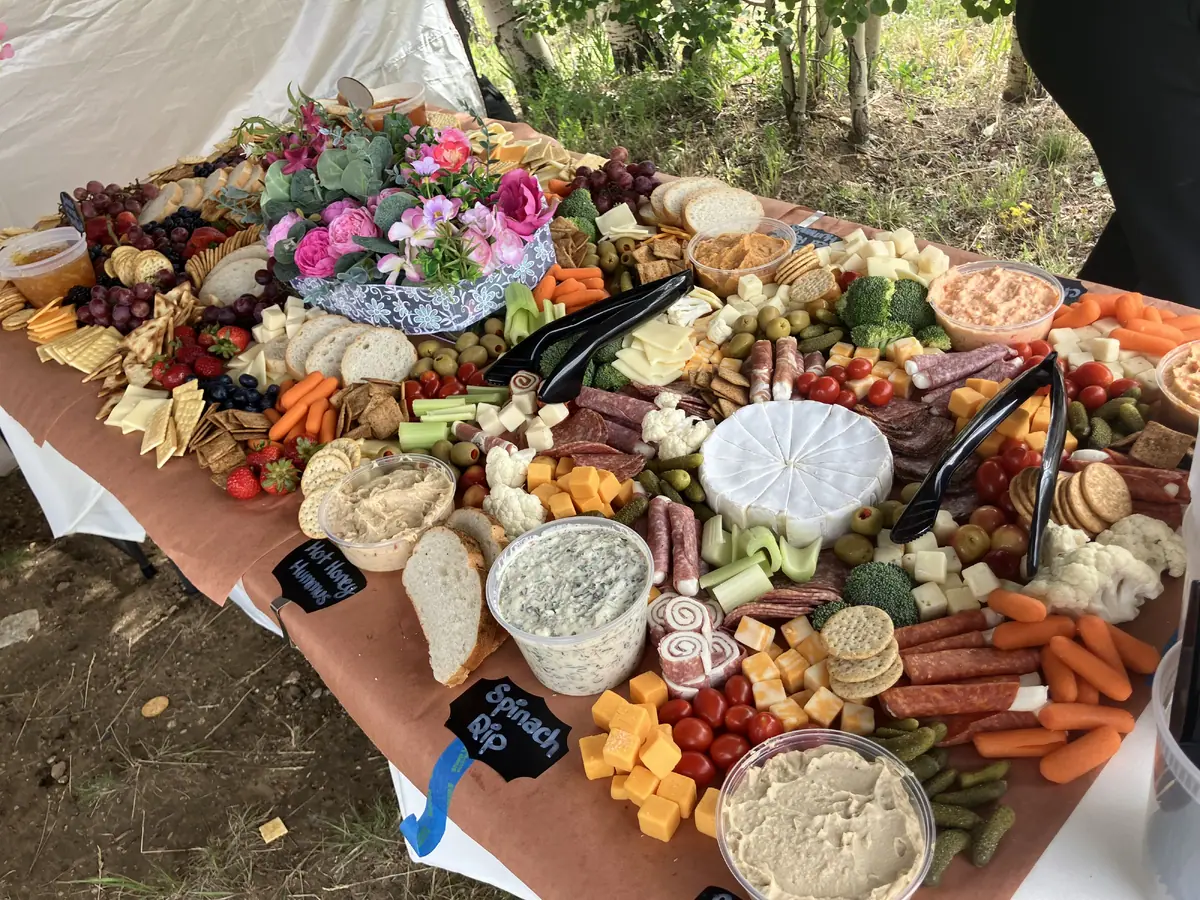 Charcuterie catering from a local food truck