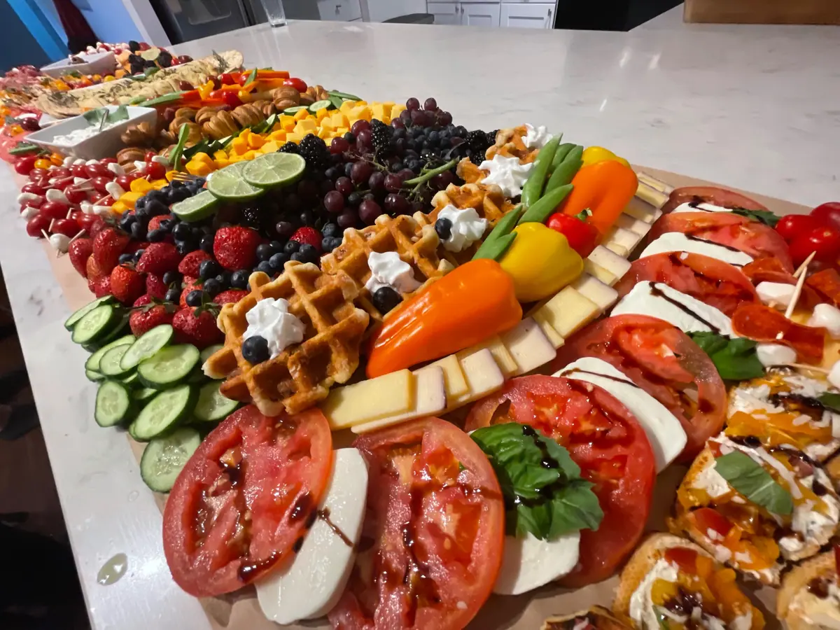 Charcuterie catering from a local food truck