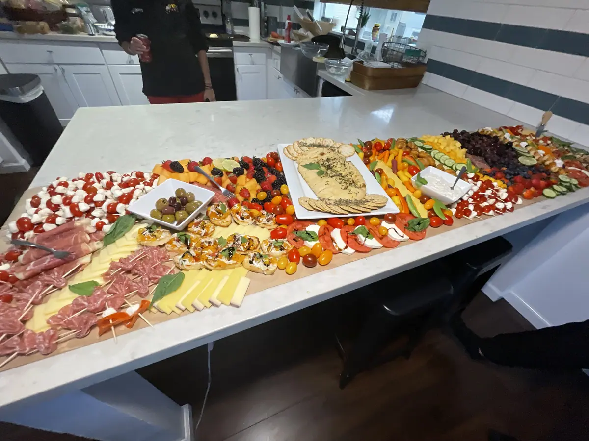 Charcuterie catering from a local food truck