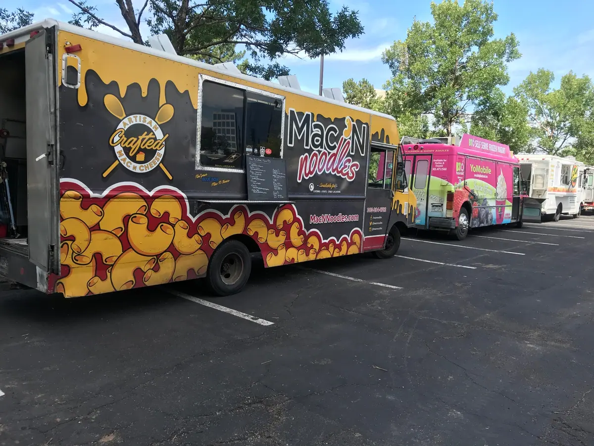 Mac N Noodles food truck at an event