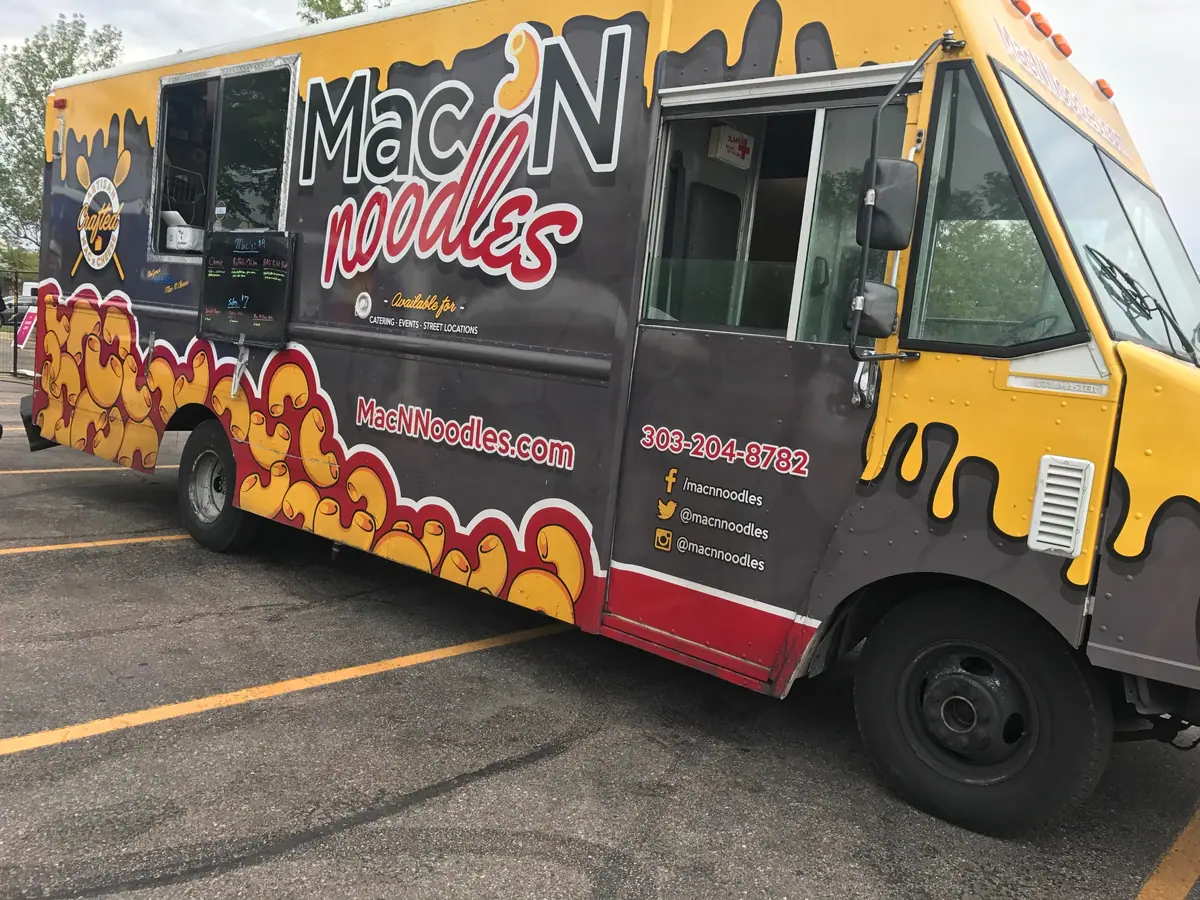 Mac N Noodles food truck at an event
