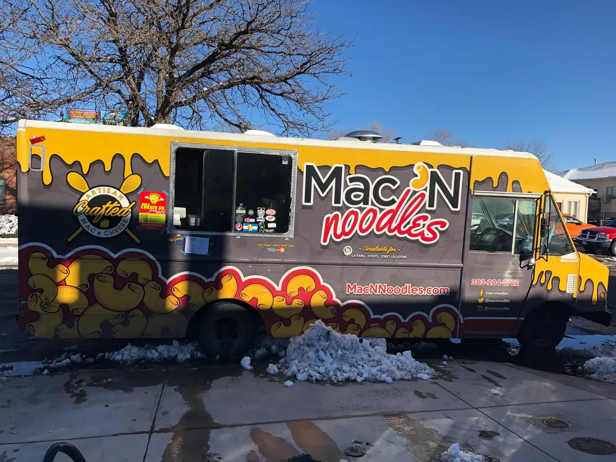 Mac N Noodles food truck at an event