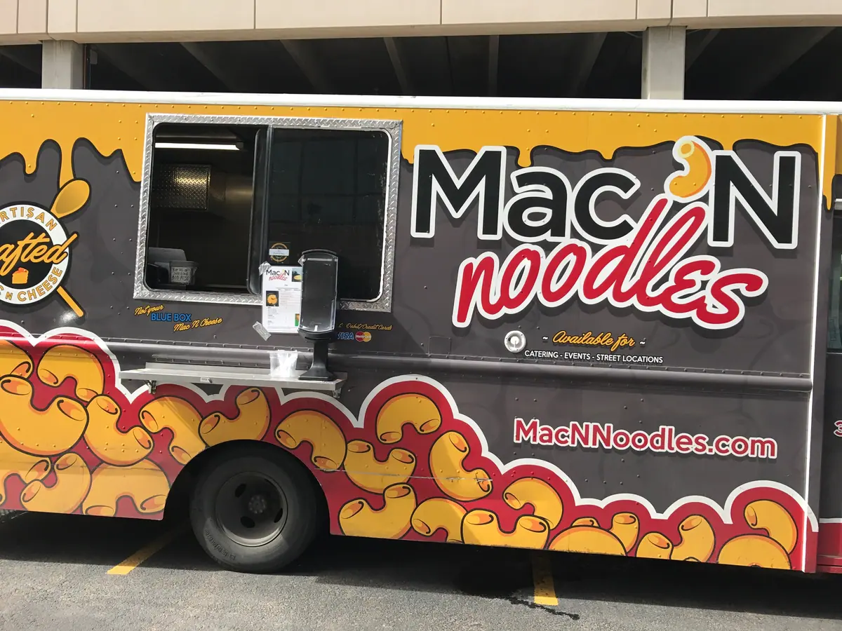 Mac N Noodles food truck at an event