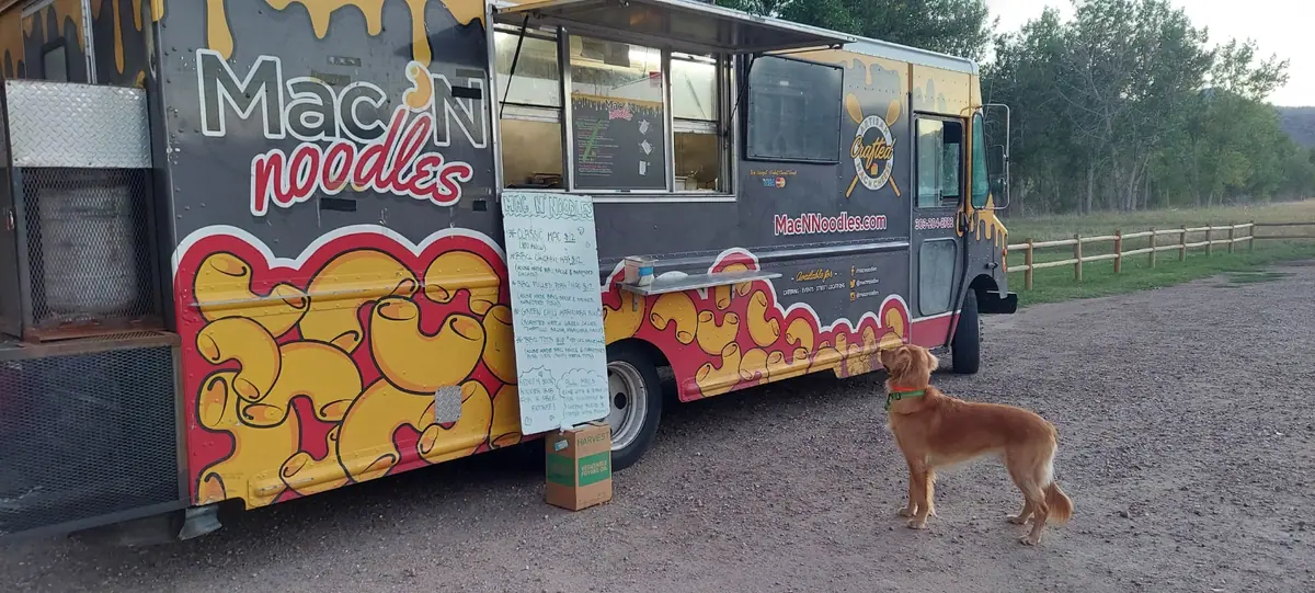 Mac N Noodles food truck at an event