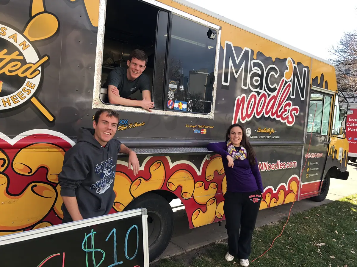 Mac N Noodles food truck at an event