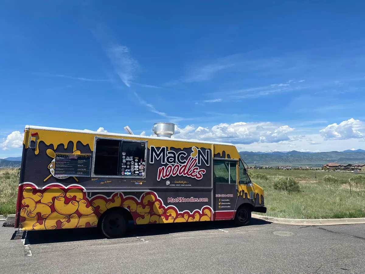 Mac N Noodles food truck at an event