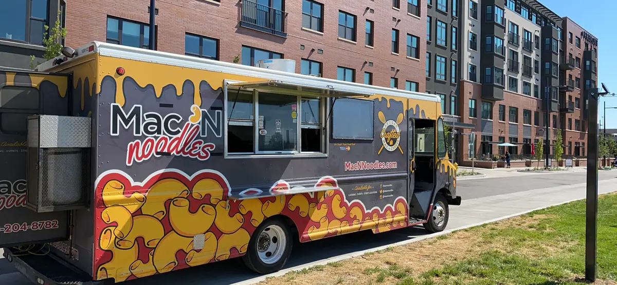 Mac N Noodles food truck at an event