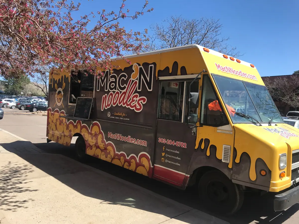 Mac N Noodles food truck at an event