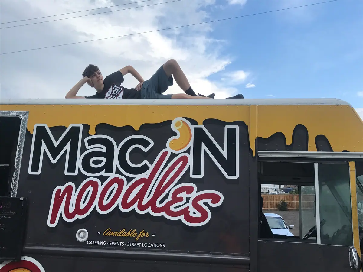 Mac N Noodles food truck at an event