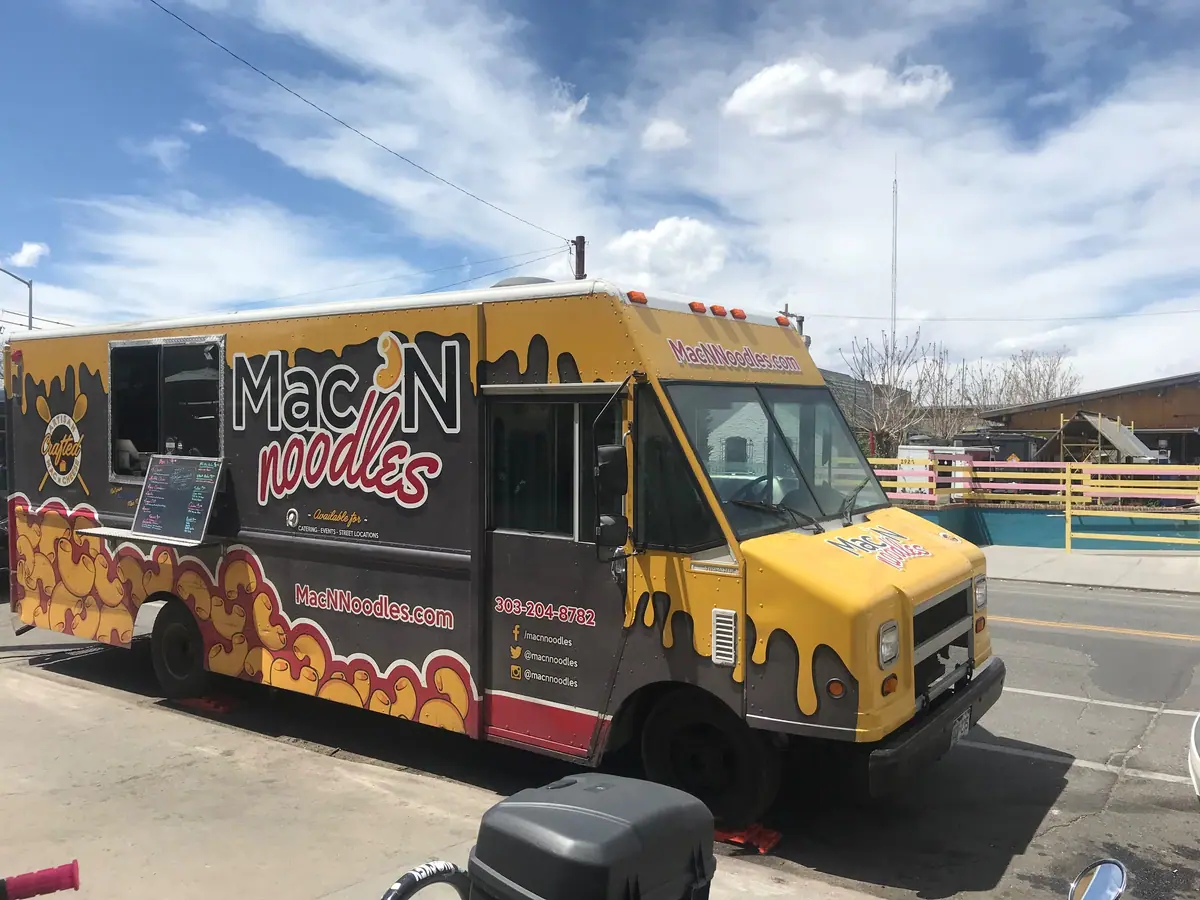 Mac N Noodles food truck at an event