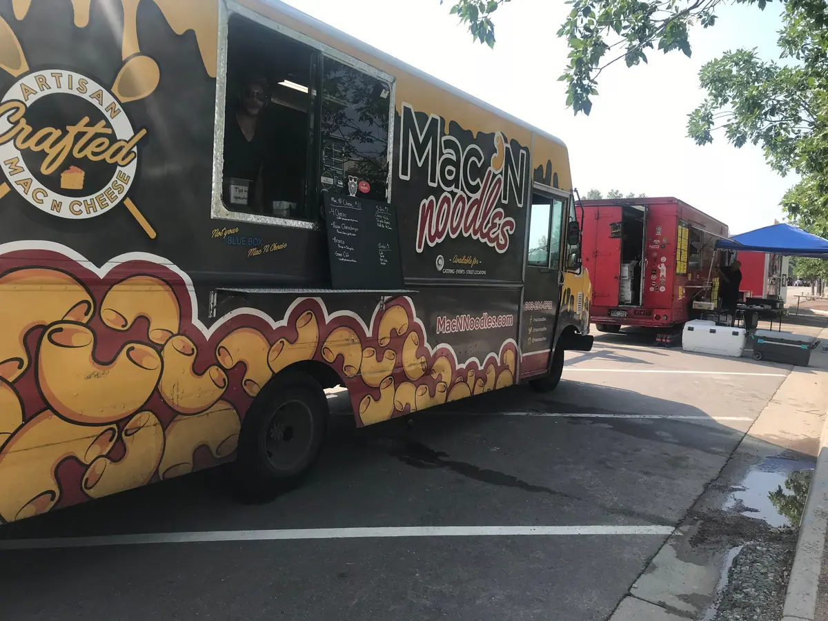 Mac N Noodles food truck at an event