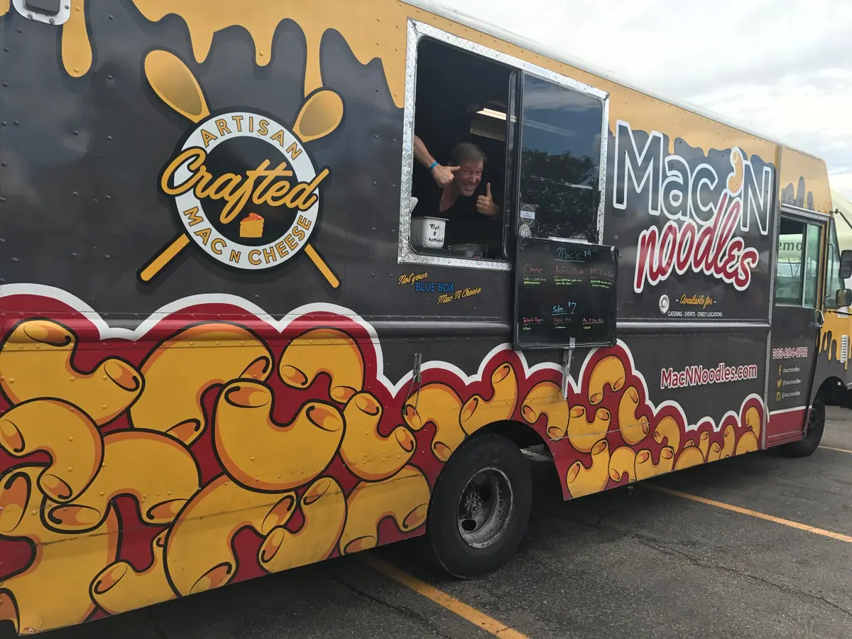 Mac N Noodles food truck at an event
