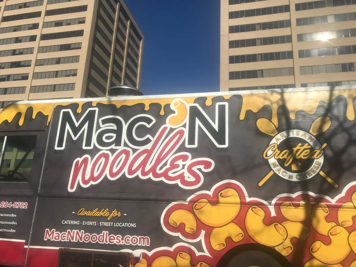Mac N Noodles food truck at an event