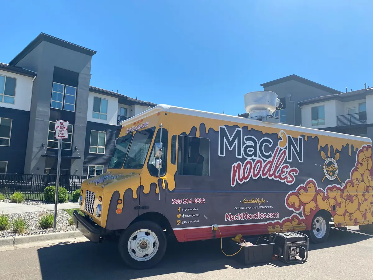Mac N Noodles food truck at an event