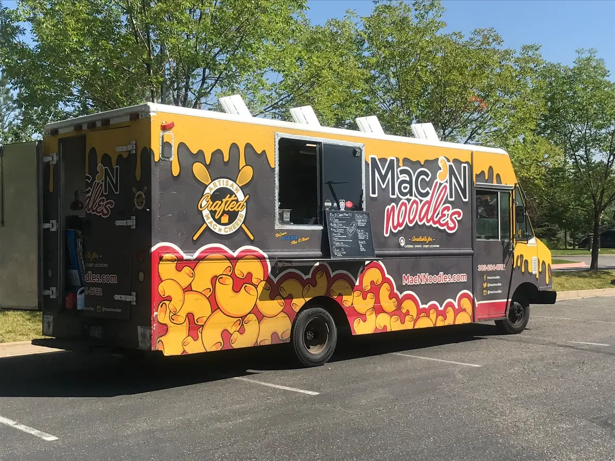 Mac N Noodles food truck at an event