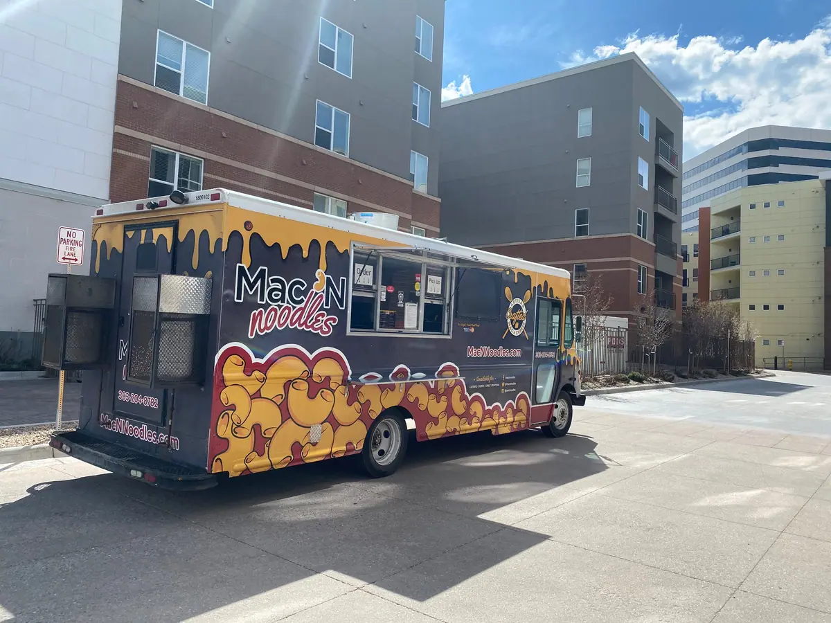 Mac N Noodles food truck at an event