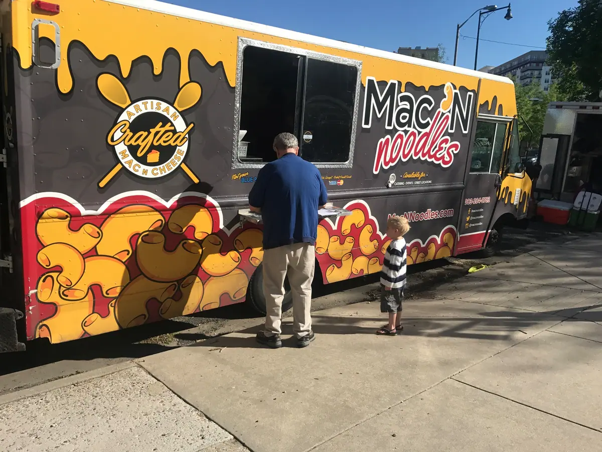 Mac N Noodles food truck at an event