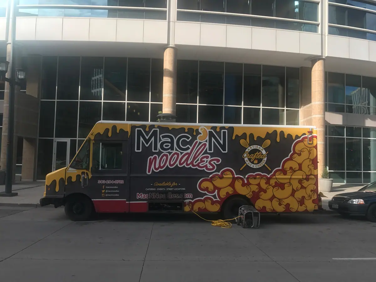 Mac N Noodles food truck at an event