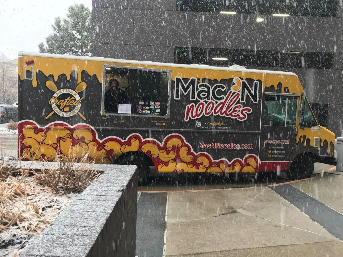 Mac N Noodles food truck at an event