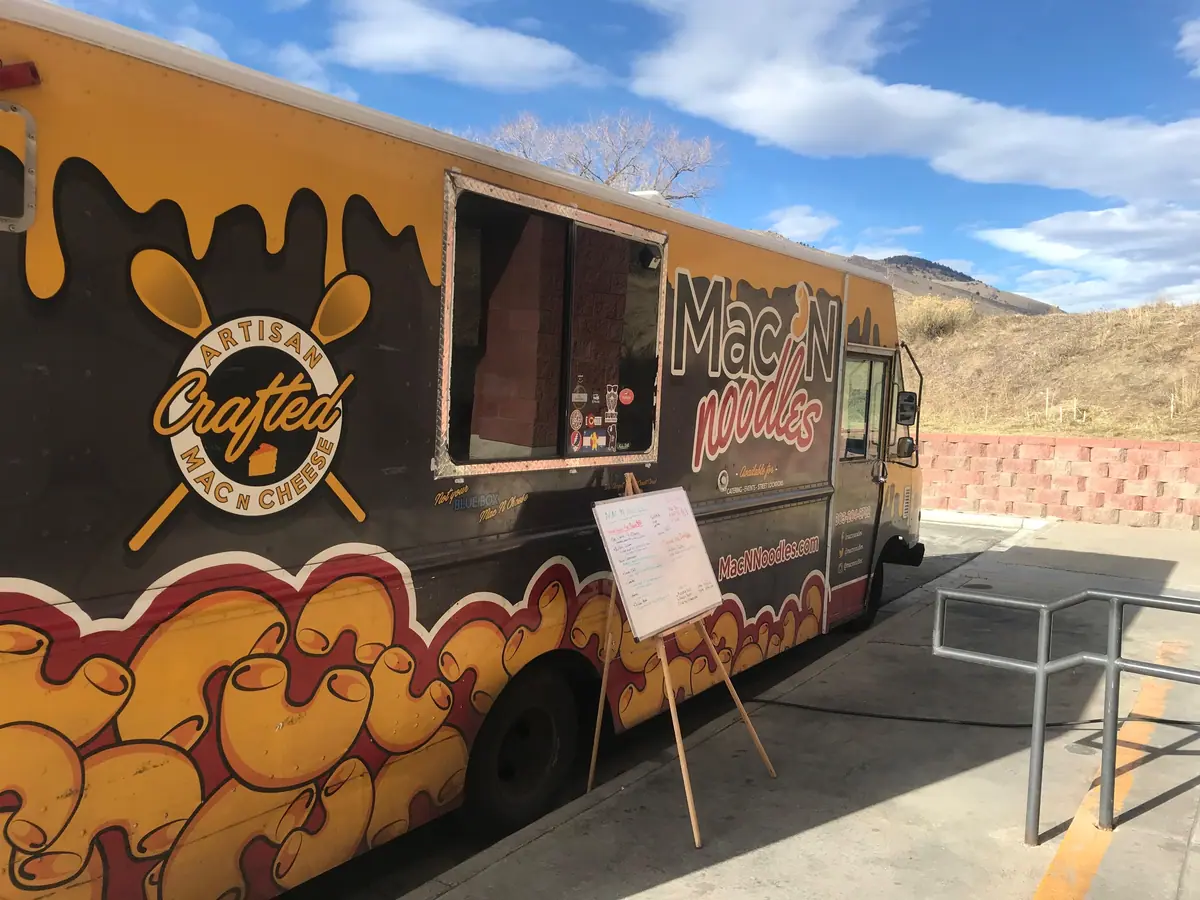 Mac N Noodles food truck at an event
