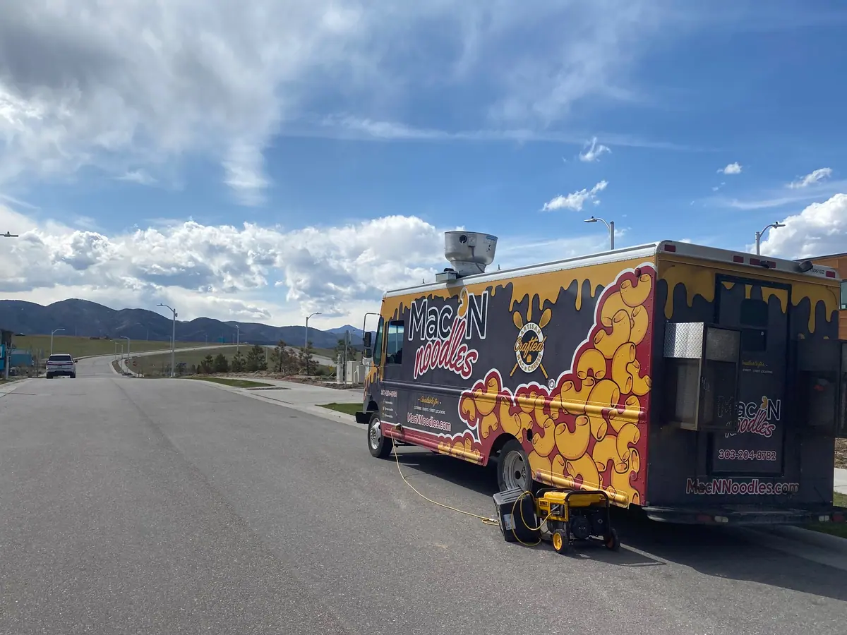 Mac N Noodles food truck at an event