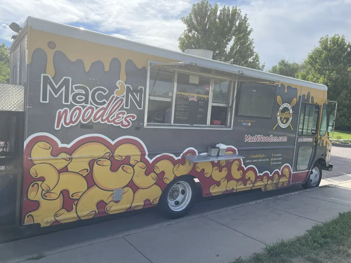 Mac N Noodles food truck at an event