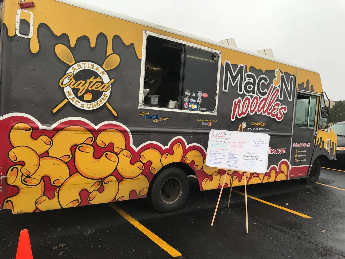 Mac N Noodles food truck at an event