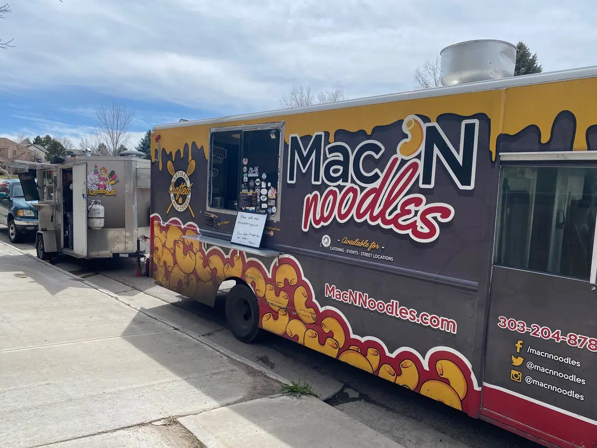 Mac N Noodles food truck at an event