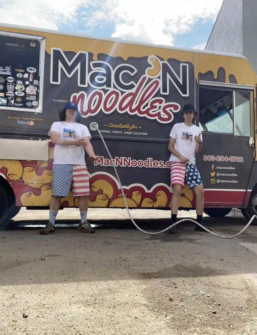 Mac N Noodles food truck at an event