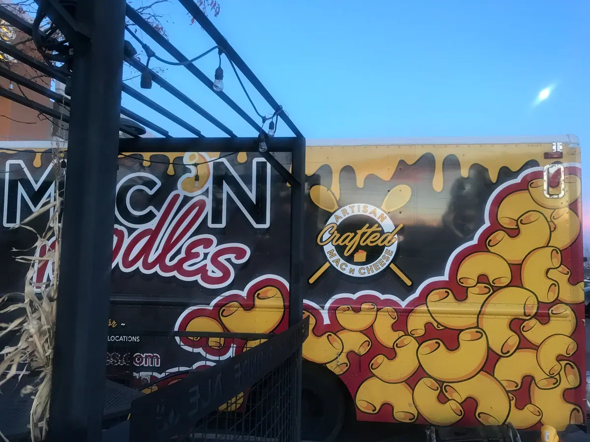 Mac N Noodles food truck at an event